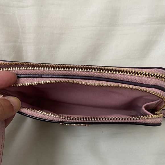 Coach Signature Brown and Pink Wristlet - Picture 6 of 8